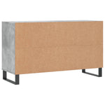 Shoe Cabinet Concrete Grey 102x36x60 cm Engineered Wood - Bargainia.com - 