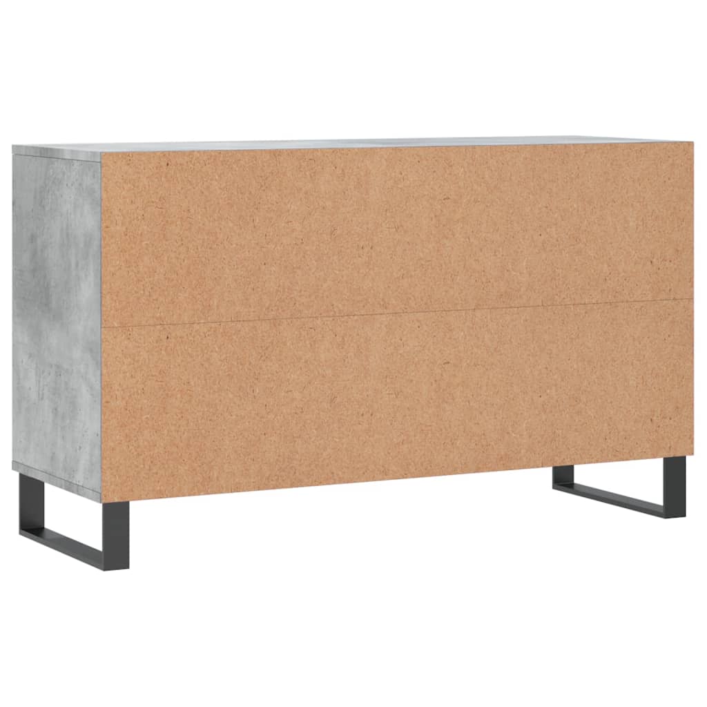 Shoe Cabinet Concrete Grey 102x36x60 cm Engineered Wood - Bargainia.com - 