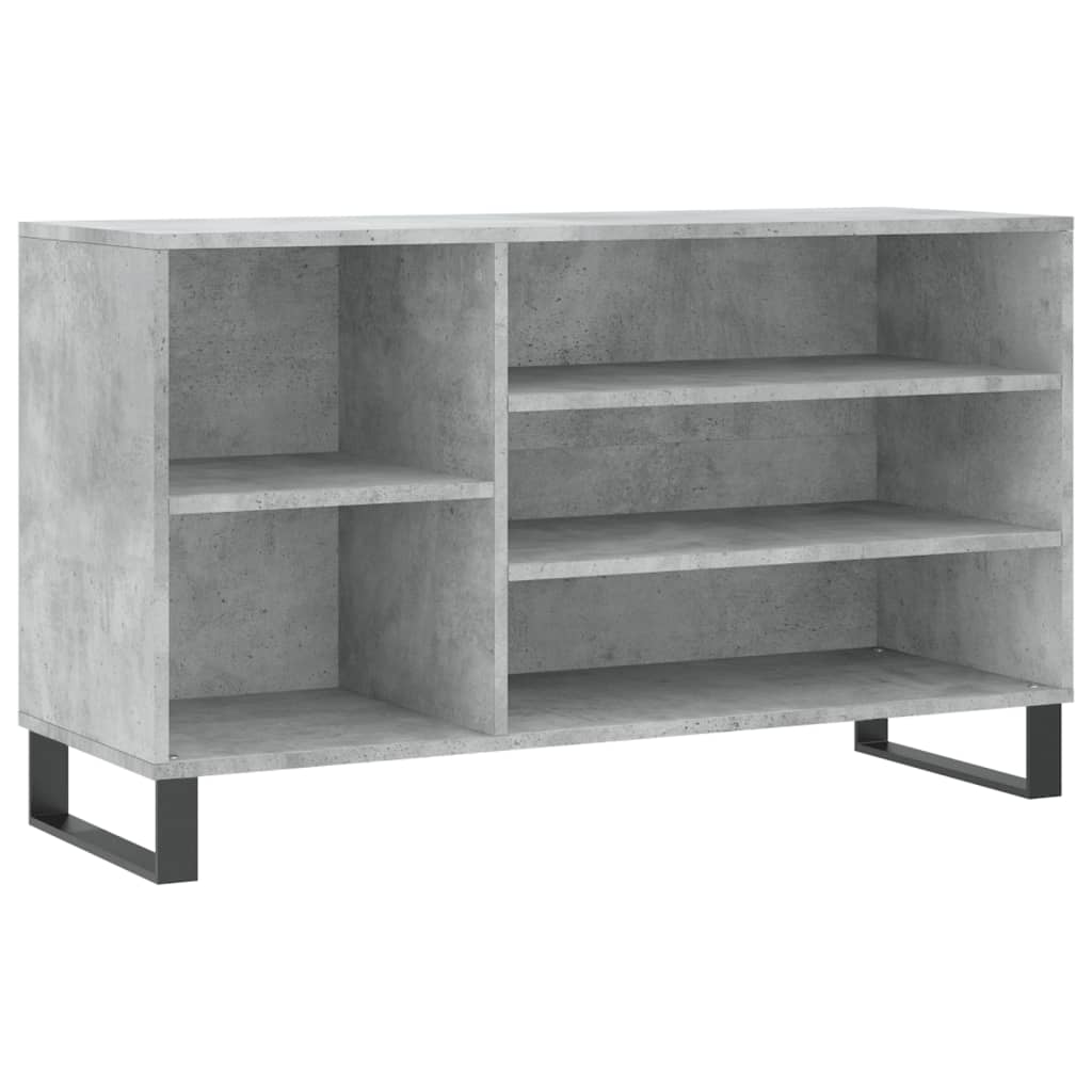 Shoe Cabinet Concrete Grey 102x36x60 cm Engineered Wood - Bargainia.com - 