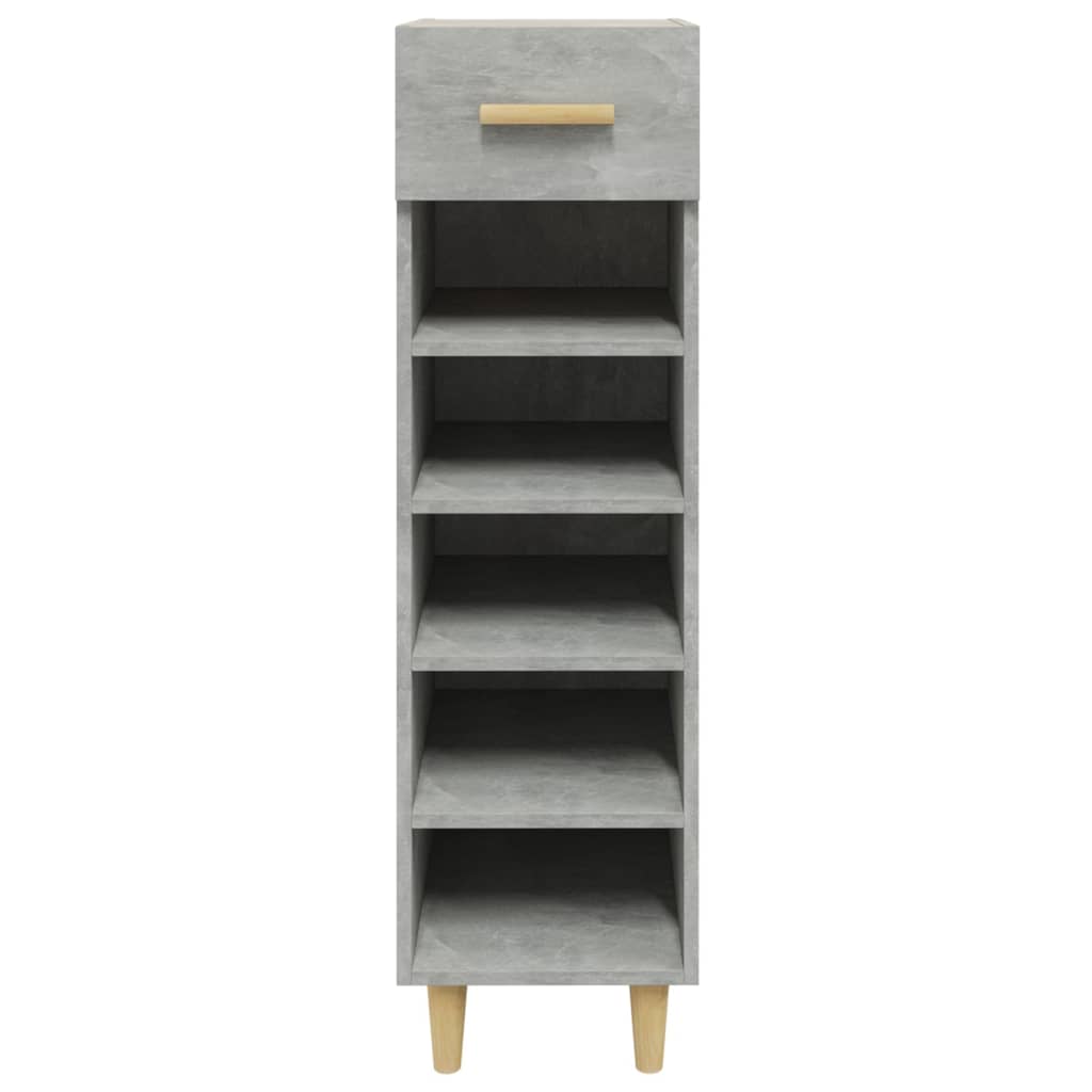Shoe Cabinet Concrete Grey 30x35x105 cm Engineered Wood - Bargainia.com - 