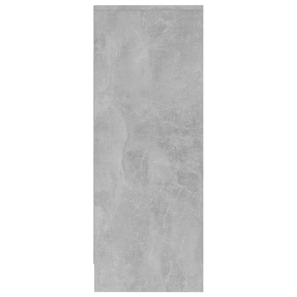 Shoe Cabinet Concrete Grey 31.5x35x90 cm Engineered Wood - Bargainia.com - 