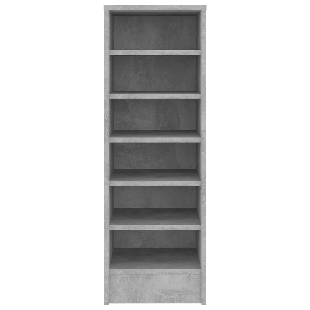 Shoe Cabinet Concrete Grey 31.5x35x90 cm Engineered Wood - Bargainia.com - 