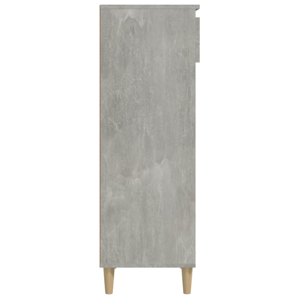 Shoe Cabinet Concrete Grey 40x36x105 cm Engineered Wood - Bargainia.com - 