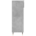 Shoe Cabinet Concrete Grey 40x36x105 cm Engineered Wood - Bargainia.com - 