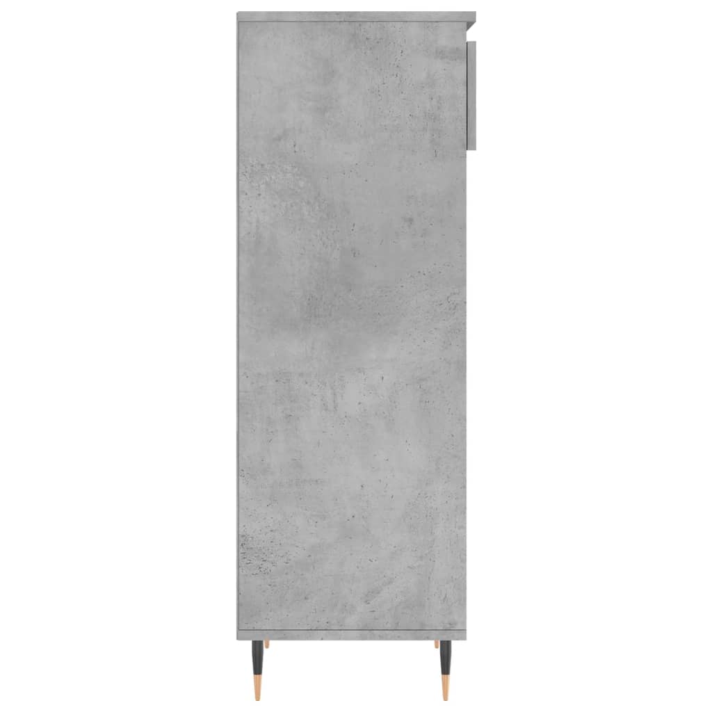 Shoe Cabinet Concrete Grey 40x36x105 cm Engineered Wood - Bargainia.com - 