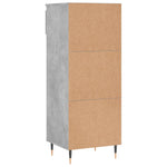 Shoe Cabinet Concrete Grey 40x36x105 cm Engineered Wood - Bargainia.com - 