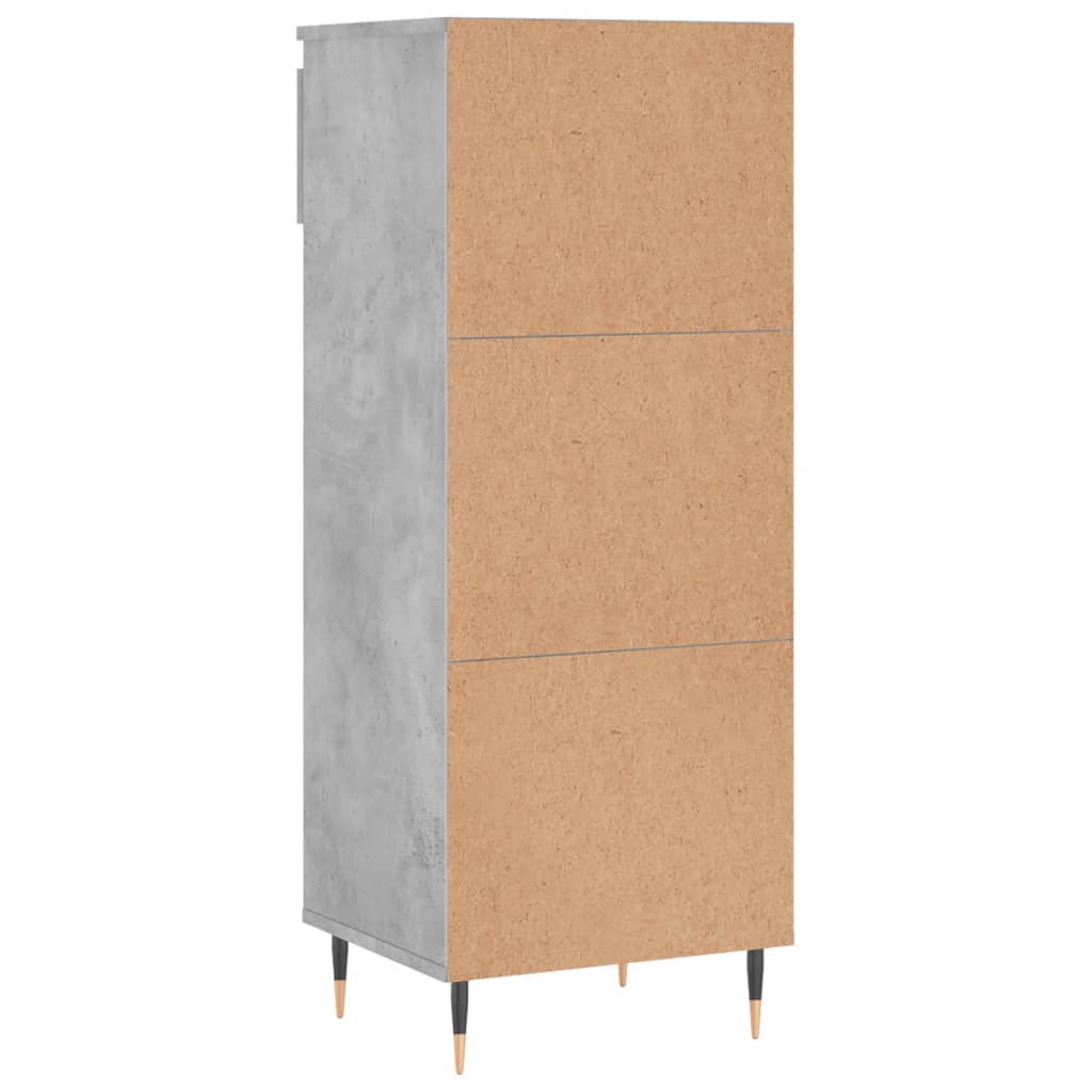 Shoe Cabinet Concrete Grey 40x36x105 cm Engineered Wood - Bargainia.com - 
