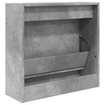 Shoe Cabinet Concrete Grey 60x21x57 cm Engineered Wood - Bargainia.com - 