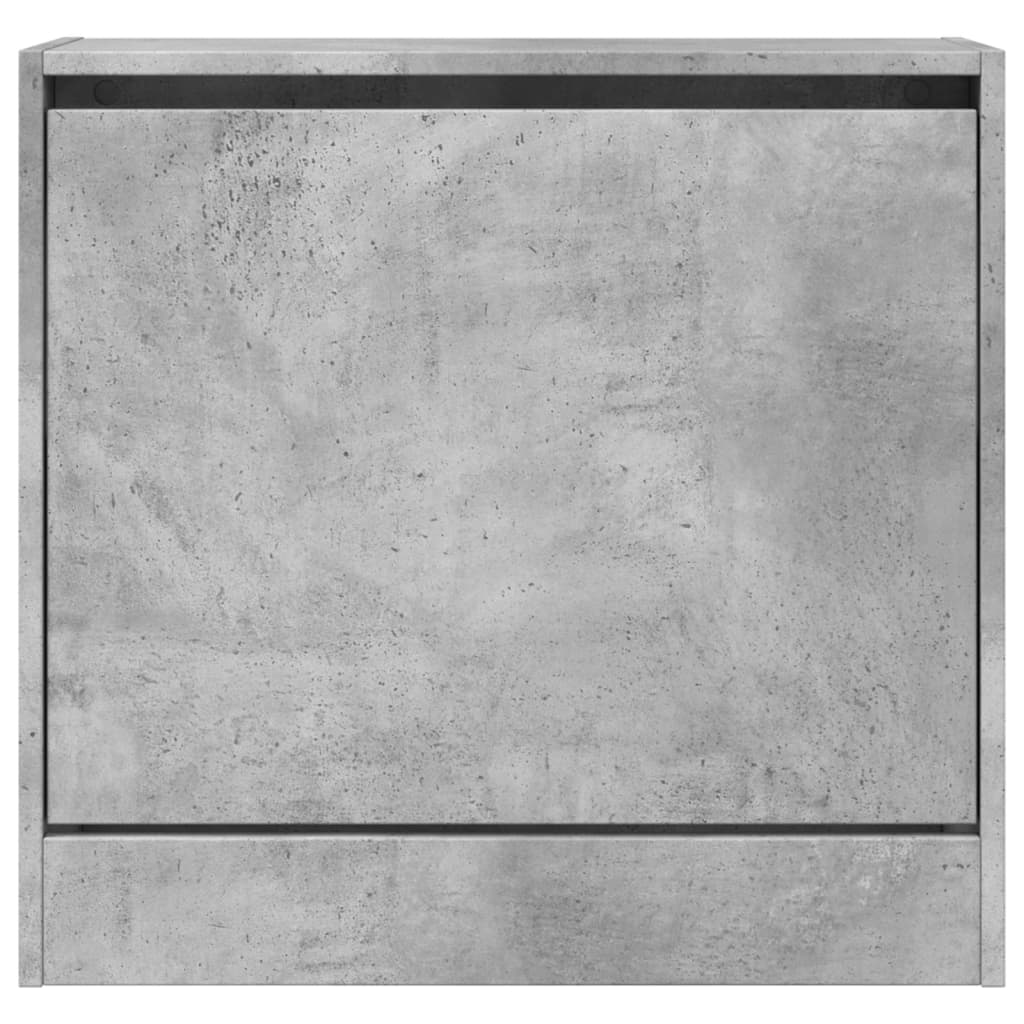 Shoe Cabinet Concrete Grey 60x21x57 cm Engineered Wood - Bargainia.com - 