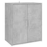 Shoe Cabinet Concrete Grey 60x35x70 cm Engineered Wood - Bargainia.com - 