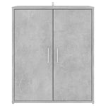 Shoe Cabinet Concrete Grey 60x35x70 cm Engineered Wood - Bargainia.com - 