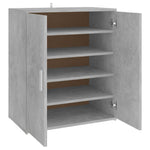 Shoe Cabinet Concrete Grey 60x35x70 cm Engineered Wood - Bargainia.com - 