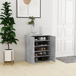 Shoe Cabinet Concrete Grey 60x35x70 cm Engineered Wood - Bargainia.com - 