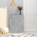 Shoe Cabinet Concrete Grey 60x35x84 cm Engineered Wood - Bargainia.com - 