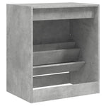 Shoe Cabinet Concrete Grey 60x42x69 cm Engineered Wood - Bargainia.com - 