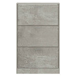 Shoe Cabinet Concrete Grey 63x24x103 cm Engineered Wood - Bargainia.com - 