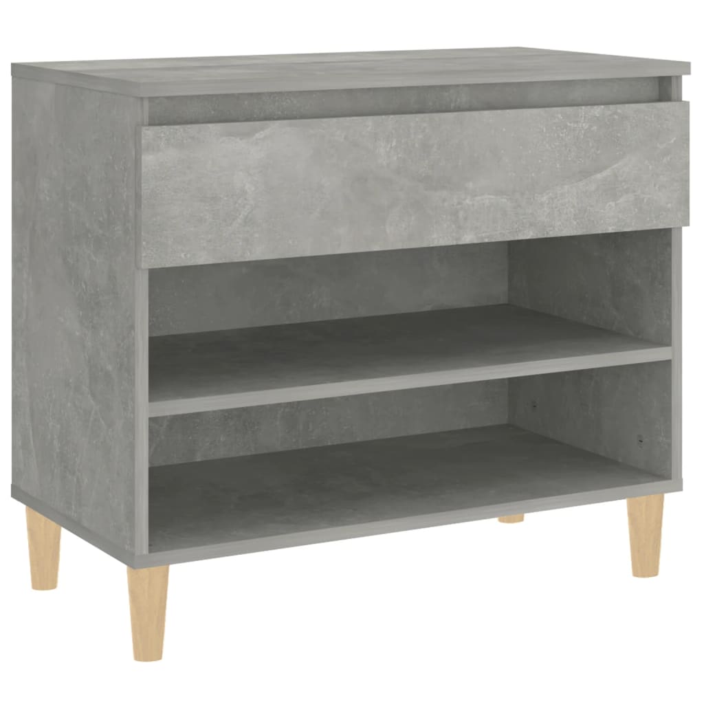 Shoe Cabinet Concrete Grey 70x36x60 cm Engineered Wood - Bargainia.com - 