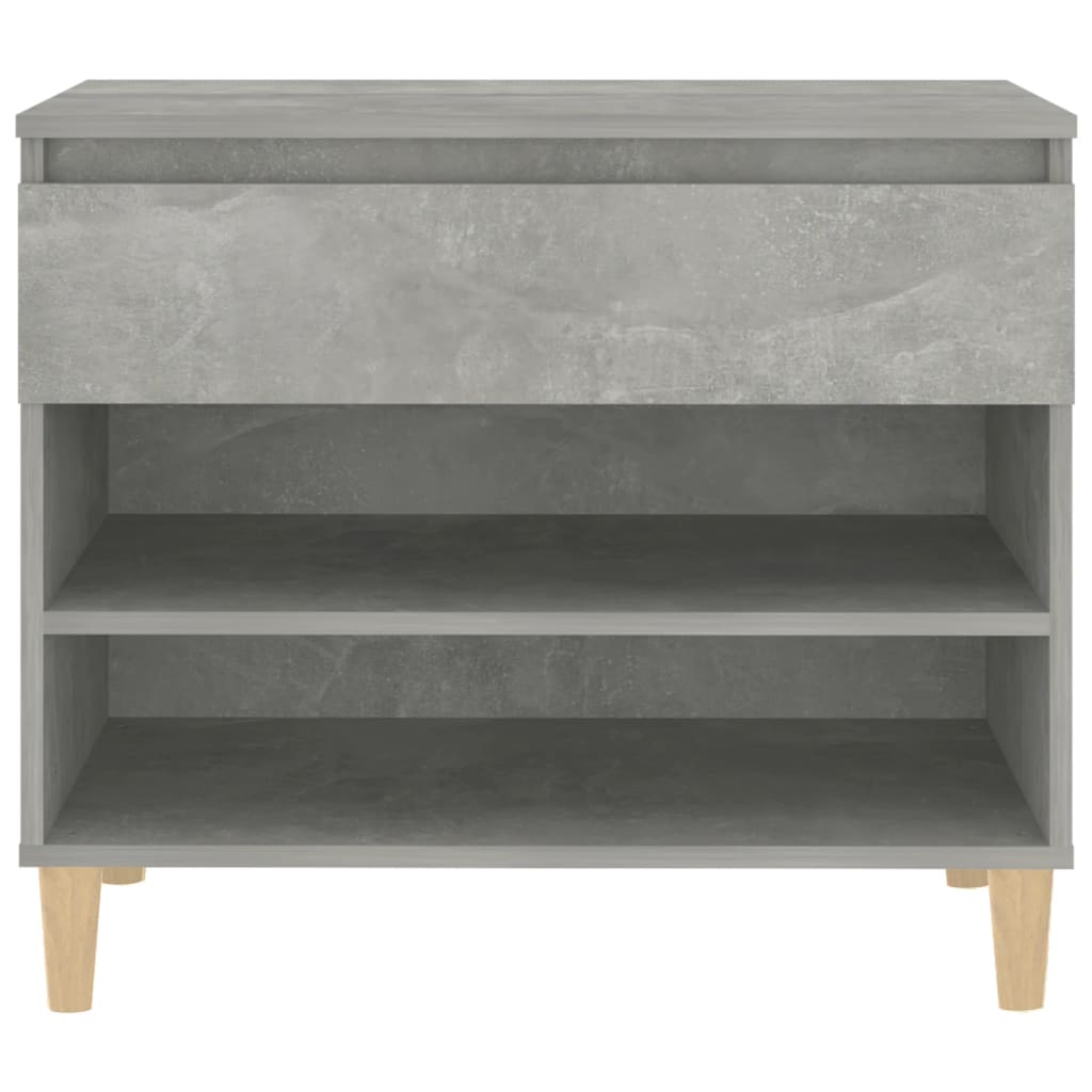 Shoe Cabinet Concrete Grey 70x36x60 cm Engineered Wood - Bargainia.com - 