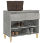 Shoe Cabinet Concrete Grey 70x36x60 cm Engineered Wood - Bargainia.com - 