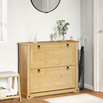 Shoe Cabinet Corona 99x32x85 cm Solid Wood Pine - Bargainia.com - 