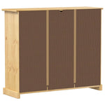 Shoe Cabinet Corona 99x32x85 cm Solid Wood Pine - Bargainia.com - 