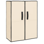 Shoe Cabinet Cream 60x28x90 cm Fabric - Bargainia.com - 