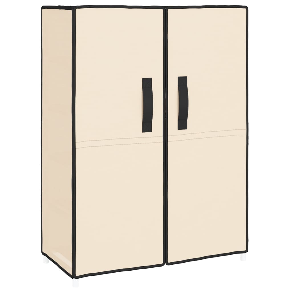 Shoe Cabinet Cream 60x28x90 cm Fabric - Bargainia.com - 