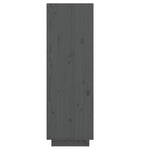 Shoe Cabinet Grey 30x34x105 cm Solid Wood Pine - Bargainia.com - 