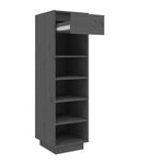 Shoe Cabinet Grey 30x34x105 cm Solid Wood Pine - Bargainia.com - 