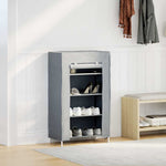 Shoe Cabinet Grey 60.5x30x97 cm Non - woven Fabric - Bargainia.com - 