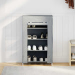 Shoe Cabinet Grey 60.5x30x97 cm Non - woven Fabric - Bargainia.com - 
