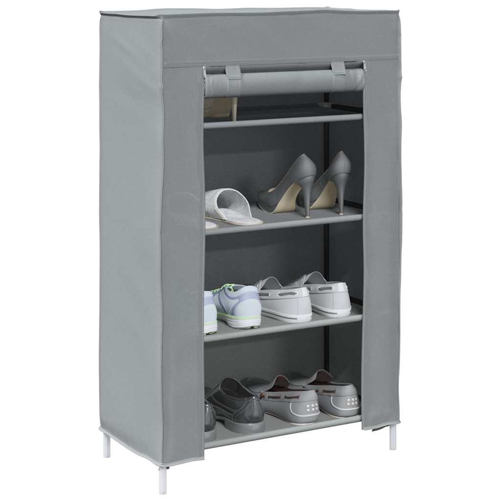 Shoe Cabinet Grey 60.5x30x97 cm Non - woven Fabric - Bargainia.com - 