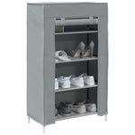 Shoe Cabinet Grey 60.5x30x97 cm Non - woven Fabric - Bargainia.com - 