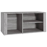 Shoe Cabinet Grey Sonoma 100x35x45 cm Engineered Wood - Bargainia.com - 