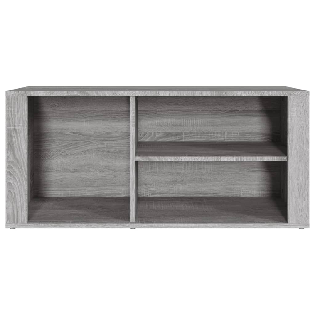 Shoe Cabinet Grey Sonoma 100x35x45 cm Engineered Wood - Bargainia.com - 