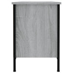 Shoe Cabinet Grey Sonoma 100x35x50 cm Engineered Wood - Bargainia.com - 