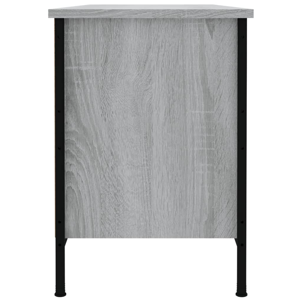 Shoe Cabinet Grey Sonoma 100x35x50 cm Engineered Wood - Bargainia.com - 