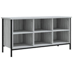 Shoe Cabinet Grey Sonoma 100x35x50 cm Engineered Wood - Bargainia.com - 