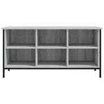 Shoe Cabinet Grey Sonoma 100x35x50 cm Engineered Wood - Bargainia.com - 