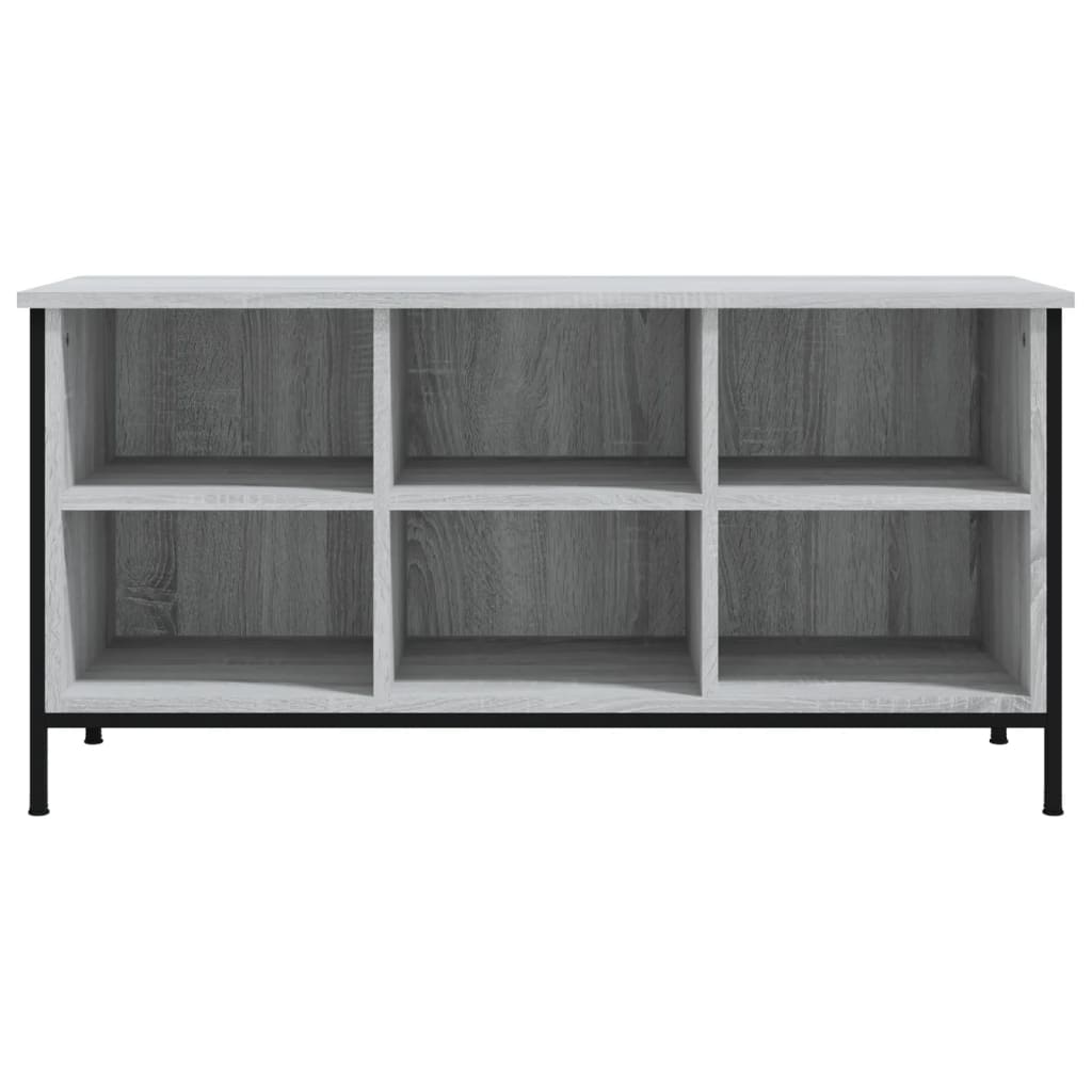 Shoe Cabinet Grey Sonoma 100x35x50 cm Engineered Wood - Bargainia.com - 