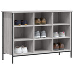 Shoe Cabinet Grey Sonoma 100x35x70 cm Engineered Wood - Bargainia.com - 