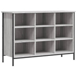 Shoe Cabinet Grey Sonoma 100x35x70 cm Engineered Wood - Bargainia.com - 