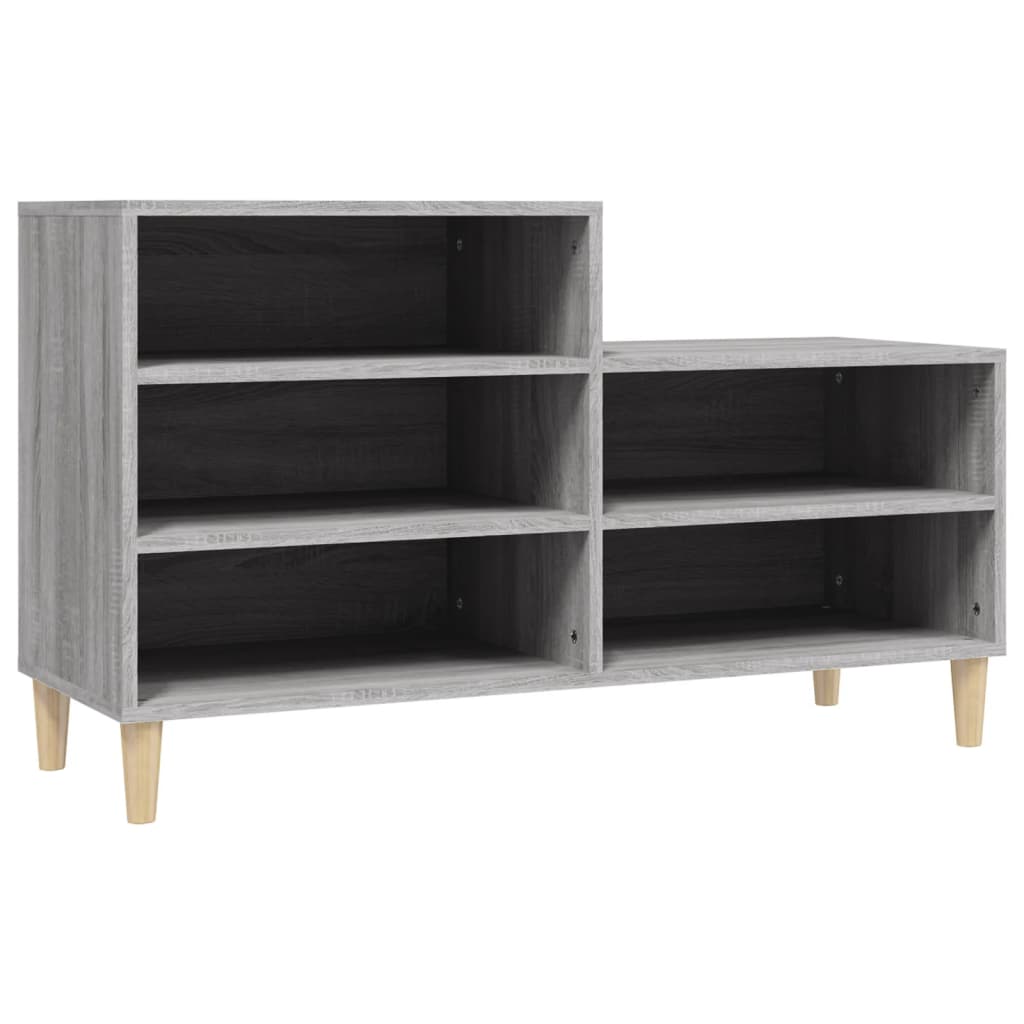 Shoe Cabinet Grey Sonoma 102x36x60 cm Engineered Wood - Bargainia.com - 