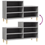 Shoe Cabinet Grey Sonoma 102x36x60 cm Engineered Wood - Bargainia.com - 