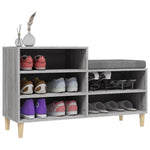Shoe Cabinet Grey Sonoma 102x36x60 cm Engineered Wood - Bargainia.com - 