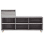 Shoe Cabinet Grey Sonoma 102x36x60 cm Engineered Wood - Bargainia.com - 