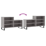 Shoe Cabinet Grey Sonoma 102x36x60 cm Engineered Wood - Bargainia.com - 