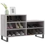 Shoe Cabinet Grey Sonoma 102x36x60 cm Engineered Wood - Bargainia.com - 