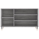 Shoe Cabinet Grey Sonoma 102x36x60 cm Engineered Wood - Bargainia.com - 