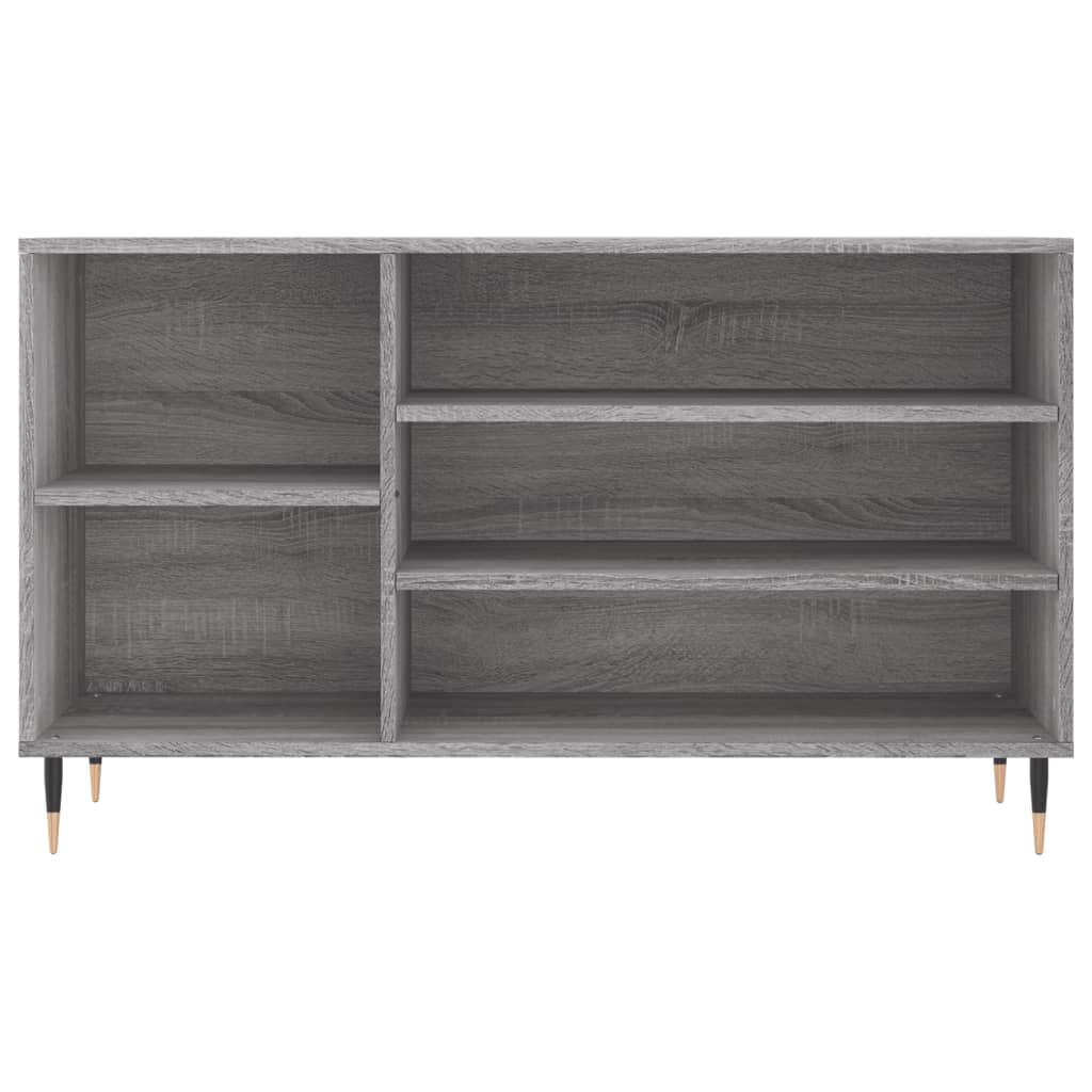 Shoe Cabinet Grey Sonoma 102x36x60 cm Engineered Wood - Bargainia.com - 